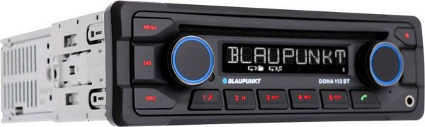 Produktbild: Blaupunkt Doha 112 BT Autoradio Anschluss f&uuml;r Lenkradfernbedienung, Bluetooth&reg;-Freisprecheinrichtung, inkl. Fernbedienung