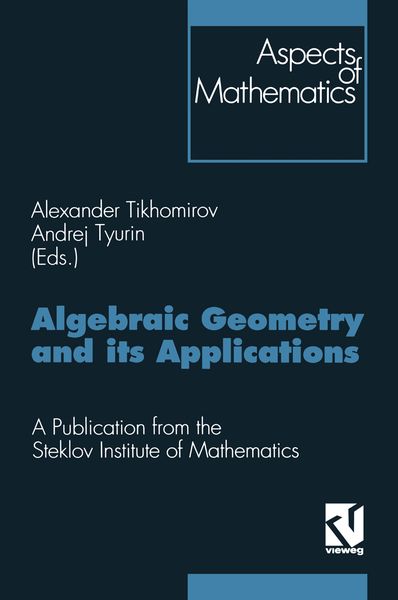 Produktbild: Algebraic Geometry and its Applications