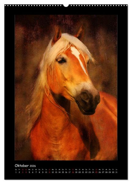 Produktbild: Art Horse 2026 (Wandkalender 2026 DIN A2 hoch), CALVENDO Monatskalender