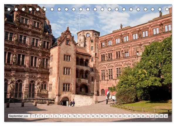 Produktbild: Heidelberg - Baden-W&uuml;rttemberg (Tischkalender 2026 DIN A5 quer), CALVENDO Monatskalender