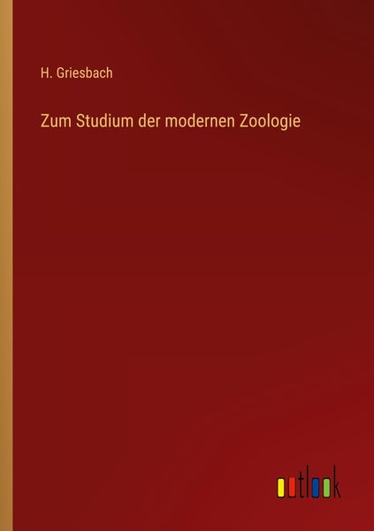 Produktbild: Zum Studium der modernen Zoologie