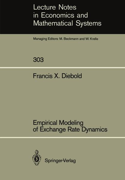 Produktbild: Empirical Modeling of Exchange Rate Dynamics