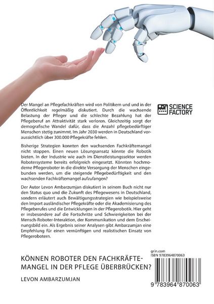 Produktbild: K&ouml;nnen Roboter den Fachkr&auml;ftemangel in der Pflege &uuml;berbr&uuml;cken?