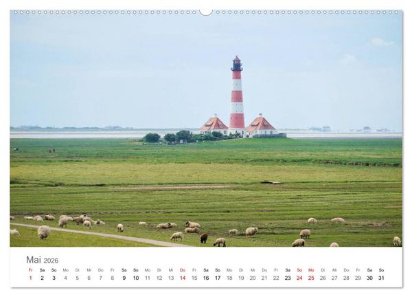 Produktbild: Nordfriesland (hochwertiger Premium Wandkalender 2026 DIN A2 quer), Kunstdruck in Hochglanz