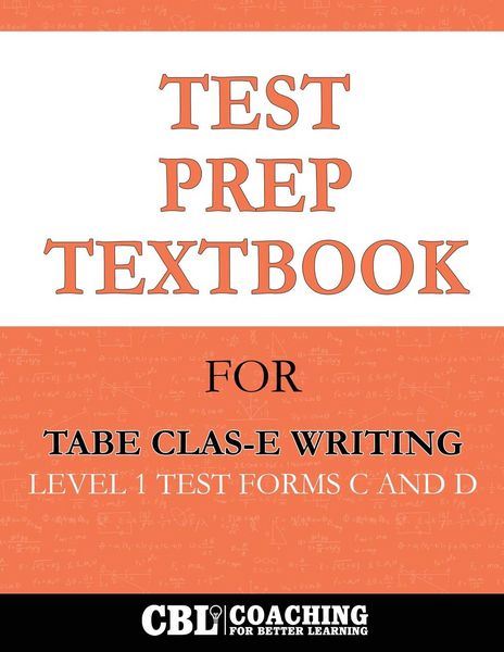 Produktbild: Test Prep Textbook for TABE CLAS-E Writing Level 1 Test -Forms C and D