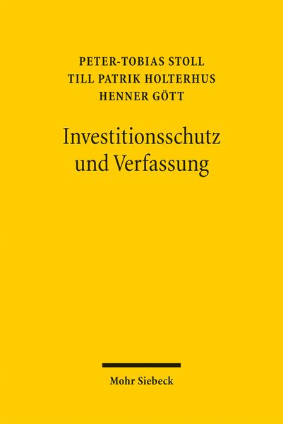 Produktbild: Investitionsschutz und Verfassung