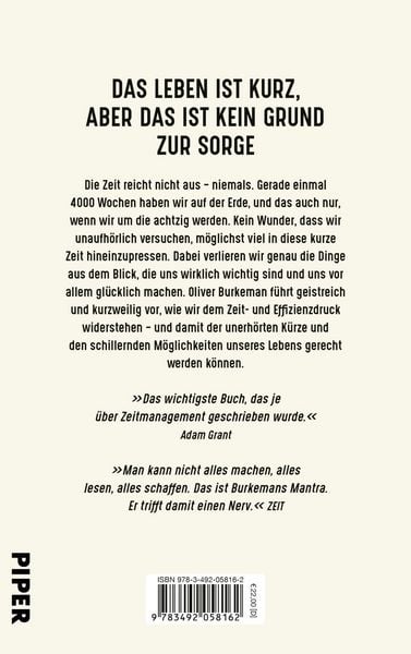 Produktbild: 4000 Wochen