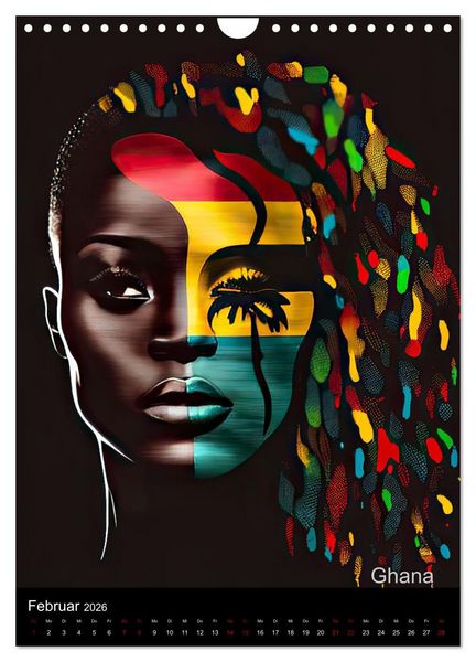 Produktbild: Afrikanische Sch&ouml;nheiten (Wandkalender 2026 DIN A4 hoch), CALVENDO Monatskalender