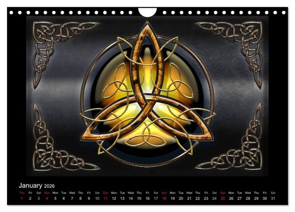 Produktbild: Celtic Symbols (Wall Calendar 2026 DIN A4 landscape), CALVENDO 12 Month Wall Calendar