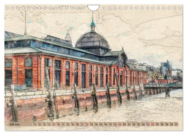Produktbild: Hamburg f&uuml;r Genie&szlig;er (Wandkalender 2026 DIN A4 quer), CALVENDO Monatskalender