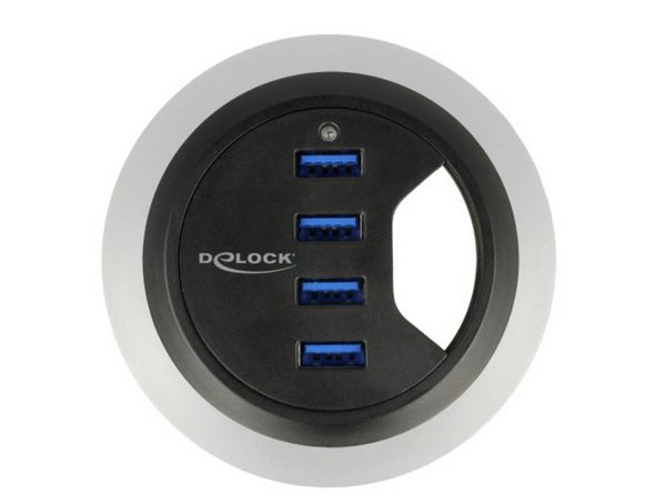 Delock 62868 4 Port USB 3.2 Gen 1-Hub (USB 3.0) Schwarz