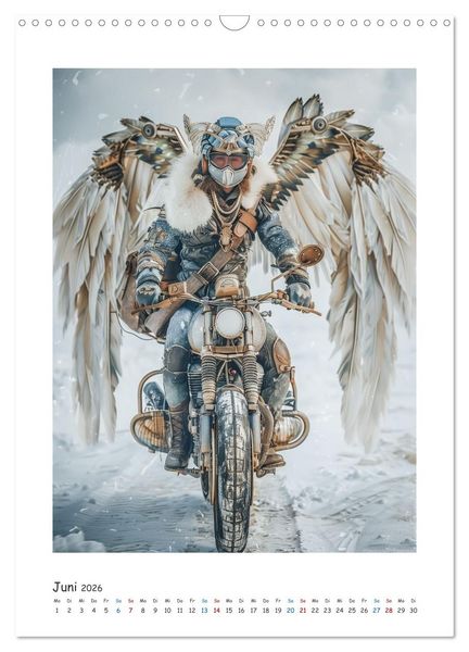 Produktbild: Freiheit auf zwei R&auml;dern - Die Abenteuer der Angel-Biker (Wandkalender 2026 DIN A3 hoch), CALVENDO Monatskalender