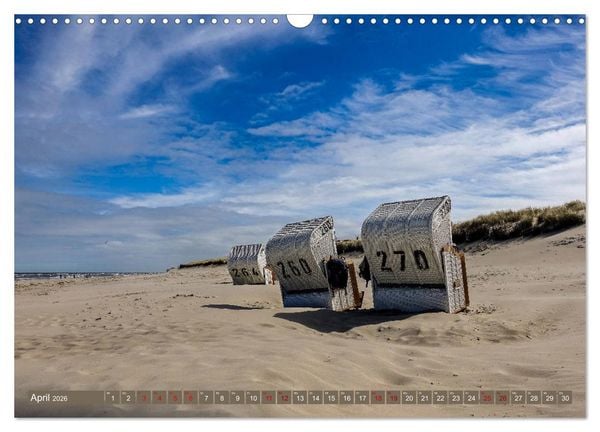 Produktbild: Einzigartiges Spiekeroog (Wandkalender 2026 DIN A3 quer), CALVENDO Monatskalender