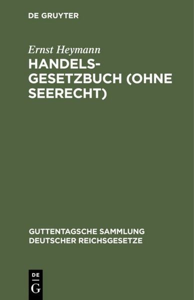 Produktbild: Handelsgesetzbuch (ohne Seerecht)