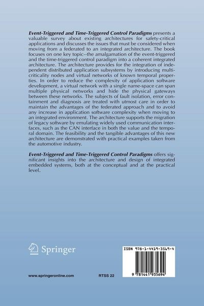 Produktbild: Event-Triggered and Time-Triggered Control Paradigms