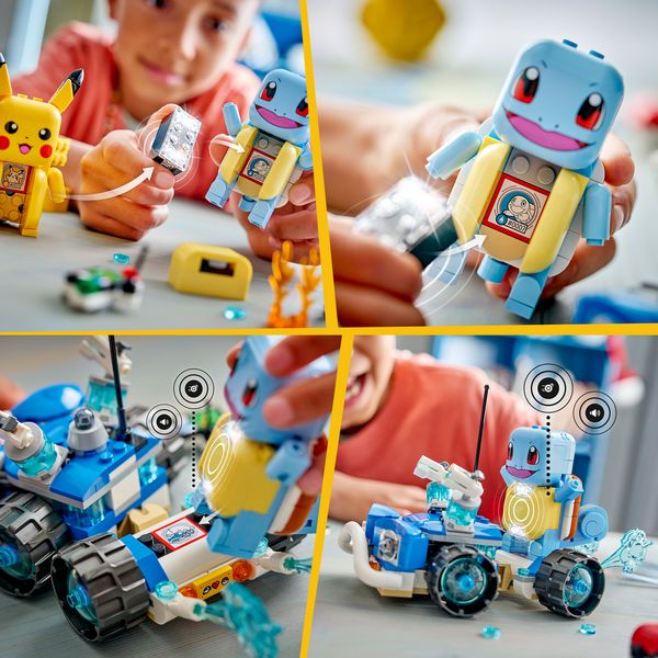 Produktbild: LEGO Pok&eacute;mon SMART Play: Trainer-Buggyabenteuer mit Schiggy kompatibles Set 72156