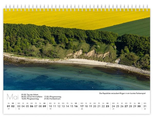 Produktbild: Kalender R&uuml;gen Luftaufnahmen kompakt 2027