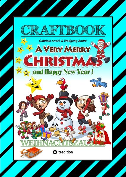 Produktbild: Craftbook - Zauberhafte Weihnachtsgeschichte - Malbuch - Bastelbuch - Spielebuch - Kreatives Zeichnen