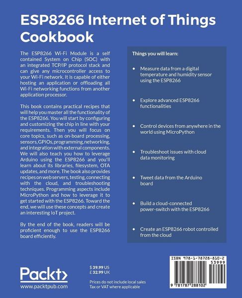 Produktbild: ESP8266 Internet of Things Cookbook