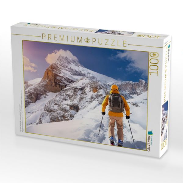 Produktbild: CALVENDO Puzzle Herrliche Bergwelt - immer wieder faszinierend | 1000 Teile Lege-Gr&ouml;&szlig;e 64x48cm Foto-Puzzle f&uuml;r gl&uuml;ckliche Stunden