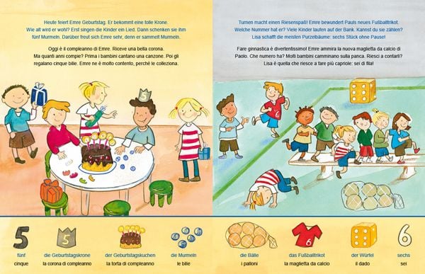 Produktbild: 1, 2, 3 im Kindergarten (Deutsch-Italienisch)
