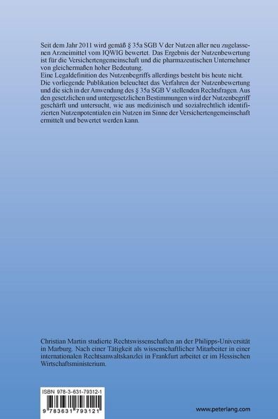 Produktbild: Die Nutzenbewertung von Arzneimitteln nach &sect; 35a SGB V