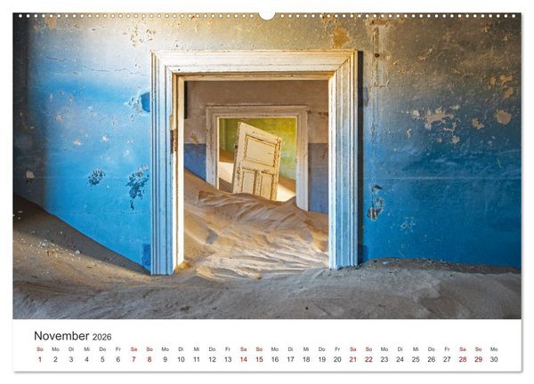 Produktbild: Kolmannskuppe Die Geisterstadt in der Sandw&uuml;ste (hochwertiger Premium Wandkalender 2026 DIN A2 quer), Kunstdruck in Hochglanz