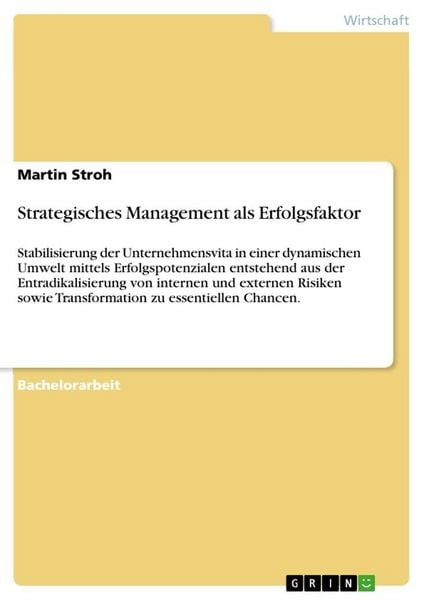 Produktbild: Strategisches Management als Erfolgsfaktor