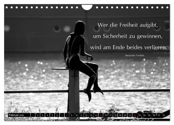 Produktbild: Weisheiten, Zitate und Spr&uuml;che - Ein Jahr voller Gedanken 2026 (Wandkalender 2026 DIN A4 quer), CALVENDO Monatskalender