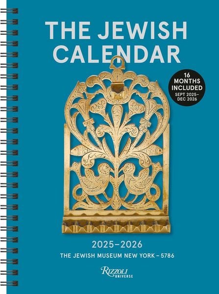 Produktbild: The Jewish Calendar 2025-2026 (5786) 16-Month Planner Calendar