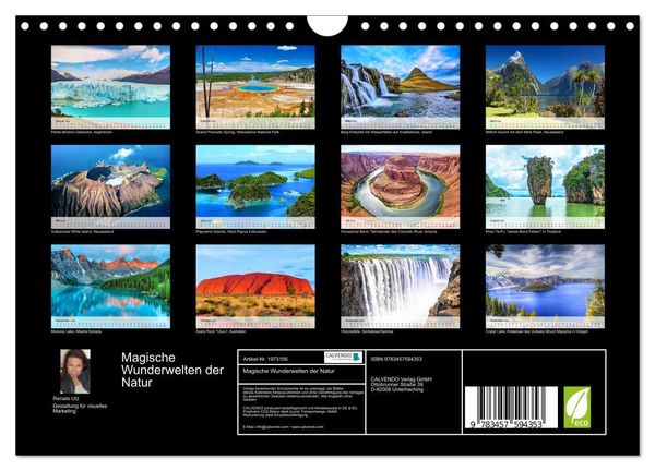 Produktbild: Magische Wunderwelten der Natur (Wandkalender 2026 DIN A4 quer), CALVENDO Monatskalender