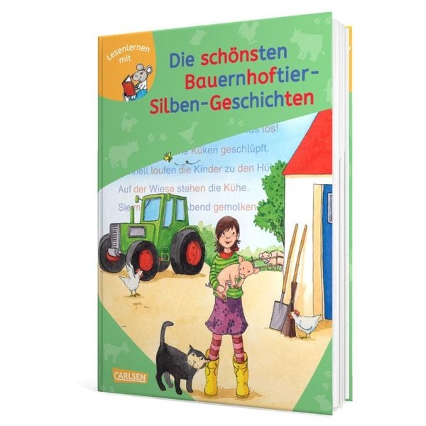 LESEMAUS zum Lesenlernen Sammelbände: Die schönsten Bauernhoftier-Silben-Geschichten
