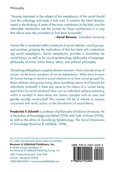Produktbild: Socializing Metaphysics
