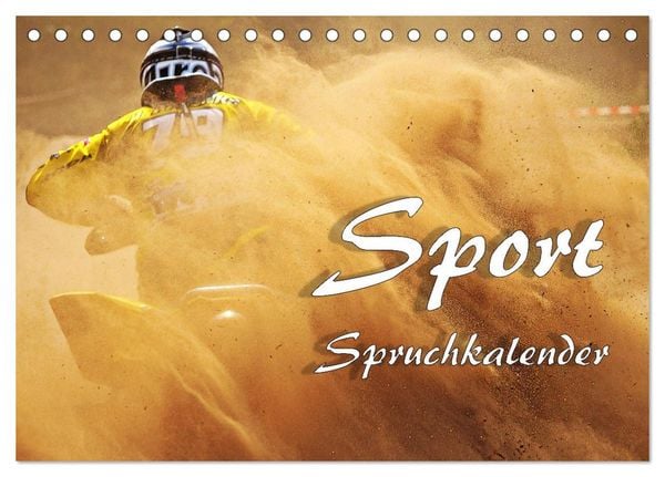 Produktbild: Sport Spruchkalender (Tischkalender 2026 DIN A5 quer), CALVENDO Monatskalender