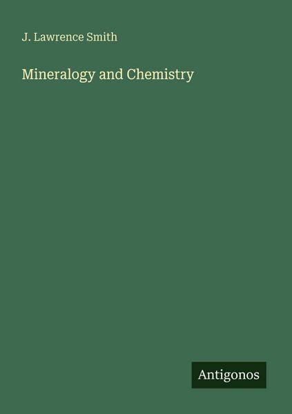 Produktbild: Mineralogy and Chemistry