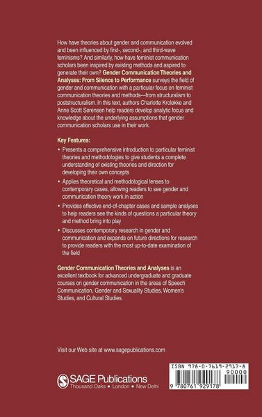 Produktbild: Gender Communication Theories and Analyses