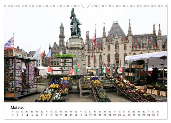Produktbild: Br&uuml;gge - Eine mittelalterliche Stadt (Wandkalender 2026 DIN A3 quer), CALVENDO Monatskalender