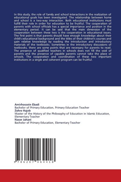 Produktbild: Examining the Role and Interaction of Family and School