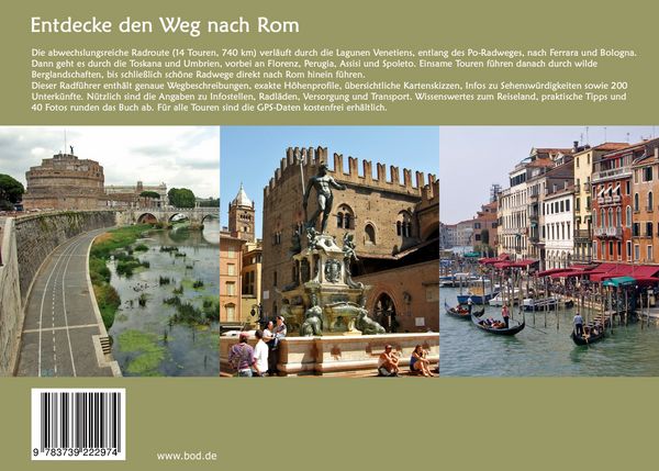 Produktbild: Das Venedig - Rom GPS RadReiseBuch