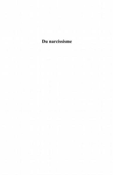 Produktbild: Du narcissisme