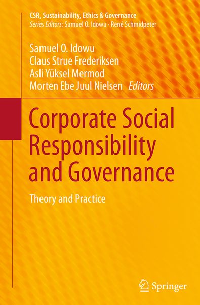 Produktbild: Corporate Social Responsibility and Governance