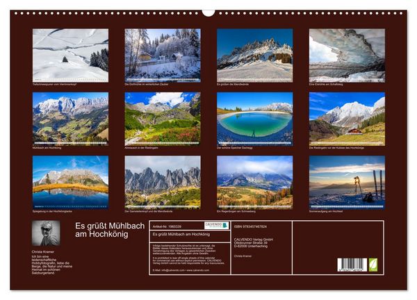 Produktbild: Es gr&uuml;&szlig;t M&uuml;hlbach am Hochk&ouml;nig (Wandkalender 2026 DIN A2 quer), CALVENDO Monatskalender