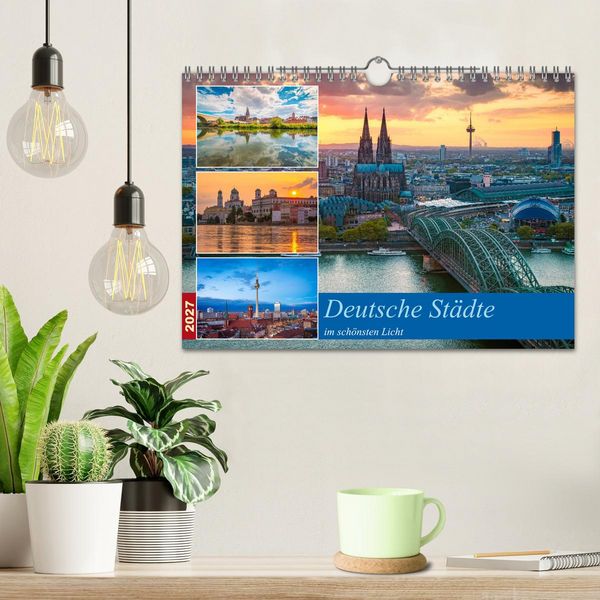 Produktbild: Deutsche St&auml;dte im sch&ouml;nsten Licht (Wandkalender 2027 DIN A4 quer), CALVENDO Monatskalender