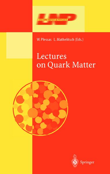 Produktbild: Lectures on Quark Matter