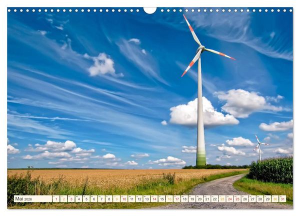Produktbild: Windrad - Fluch und Segen (Wandkalender 2026 DIN A3 quer), CALVENDO Monatskalender