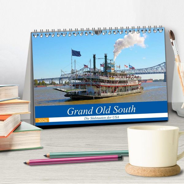 Produktbild: Grand Old South - Die S&uuml;dstaaten der USA (Tischkalender 2026 DIN A5 quer), CALVENDO Monatskalender