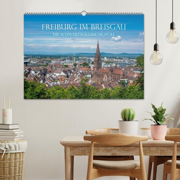 Produktbild: Freiburg im Breisgau - Die Schwarzwaldmetropole (Wandkalender 2026 DIN A2 quer), CALVENDO Monatskalender