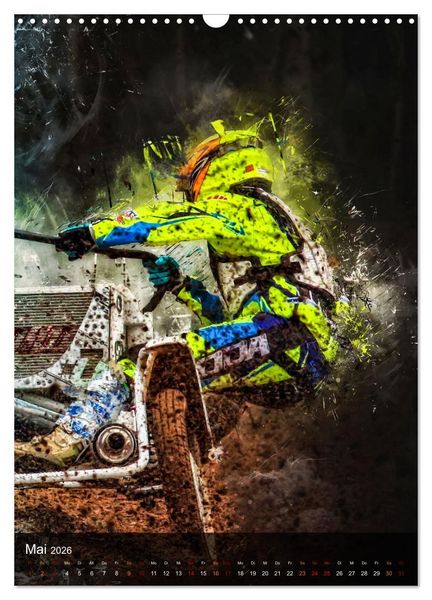 Produktbild: Motocross Seitenwagen - einfach cool (Wandkalender 2026 DIN A3 hoch), CALVENDO Monatskalender
