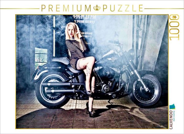 CALVENDO Puzzle Harley-Davidson FLSTFB Fat Boy Special 2014 | 1000 Teile Lege-Größe 64 × 48 cm Foto-Puzzle für glückliche Stunden