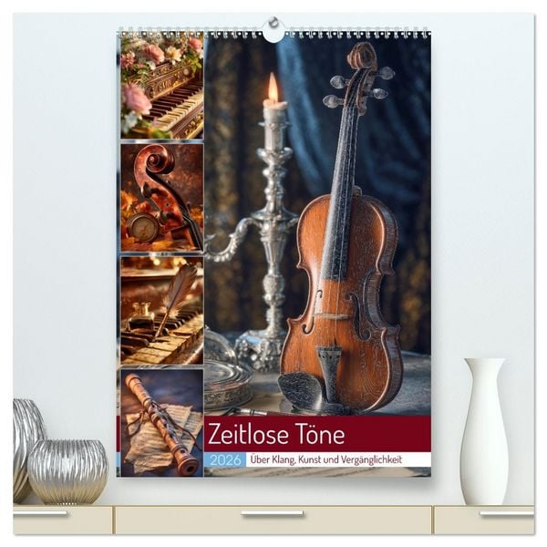 Produktbild: Zeitlose T&ouml;ne (hochwertiger Premium Wandkalender 2026 DIN A2 hoch), Kunstdruck in Hochglanz